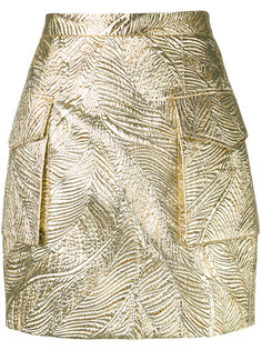 фактурная юбка с отделкой металлик Dsquared2
