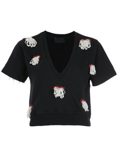 embroidered top Andrea Bogosian