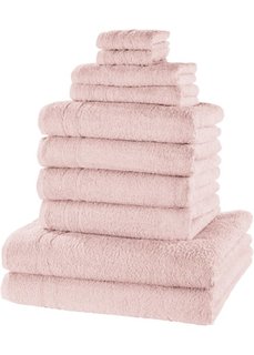 Комплект полотенец Нью Уни Делюкс (10 шт.) (розовый) Bonprix