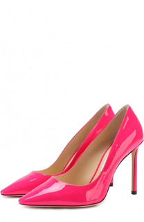 Лаковые туфли Romy 100 на шпильке Jimmy Choo