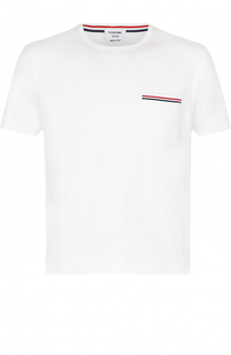 Хлопковая футболка с круглым вырезом Thom Browne