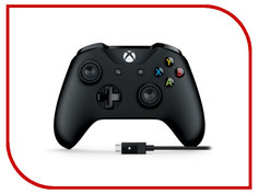 Аксессуар Геймпад Microsoft XBOX One Wireless Controller Black + Adapter for Windows 10 4N6-00002