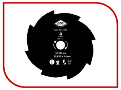 Аксессуар Нож для триммера DDE Grass Cut 8/230/25.4/20mm 241-413