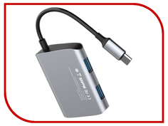 Аксессуар Baseus Enjoyment Type-C to 2xUSB 2.0+USB 3.0 HUB Adapter Gray CATSX-A0G