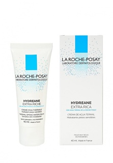 Крем для лица La Roche-Posay HYDREANE EXTRA RICHE Ежедневный, базовый увлажняющий крем для кожи сухого или нормального типа, 40 мл