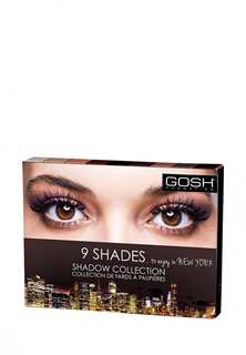 Палетка для глаз Gosh Gosh! 9 оттенков, 12 г, 001