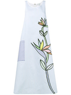 платье миди с цветочной вышивкой Mira Mikati