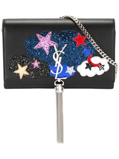 клатч с цепочной лямкой Classic Kate Monogram Love Saint Laurent