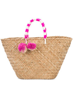 пляжная плетеная сумка с помпоном Kayu