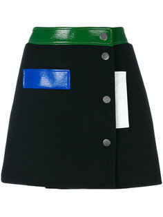 мини юбка с заклепками Courrèges