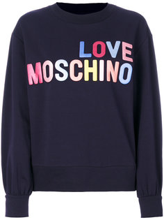 толстовка с принтом логотипа Love Moschino