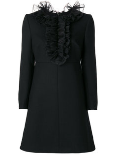 платье с оборками Saint Laurent