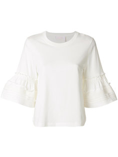 топ с расклешенными рукавами See By Chloé