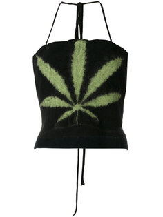 embroidered knitted top Ottolinger