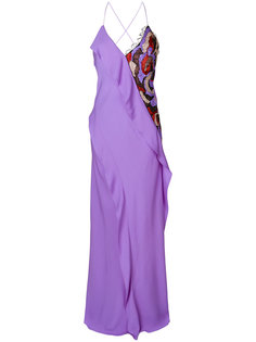 декорированное длинное платье Emilio Pucci