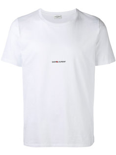 футболка с принтом-логотипом Saint Laurent