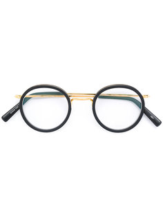 round shaped glasses Masunaga