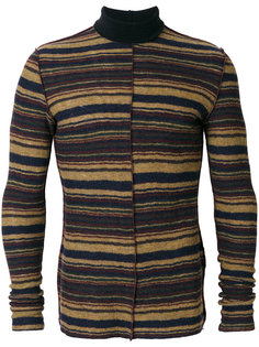 полосатый свитер с отворотной горловиной Maison Margiela