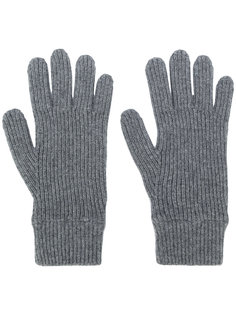 ribbed knitted gloves Malo