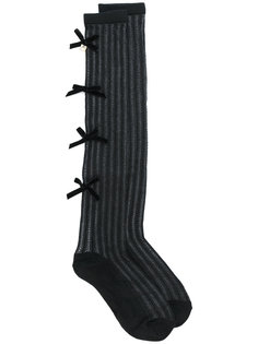 носки в рубчик с бантами  Twin-Set