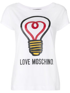 футболка с логотипом  Love Moschino