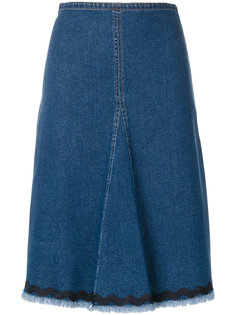 джинсовая юбка с отделкой  See By Chloé