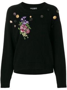 джемпер с вышивкой  Dolce & Gabbana