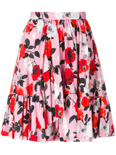 расклешенная юбка с цветочным принтом  MSGM