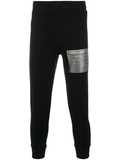 спортивные брюки с принтом логотипа Fendi