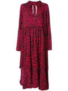 leopard print hooded dress Barbara Bologna
