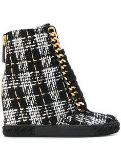 ботинки в шотландскую клетку Casadei