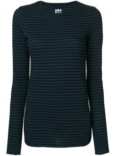 striped round neck top Labo Art