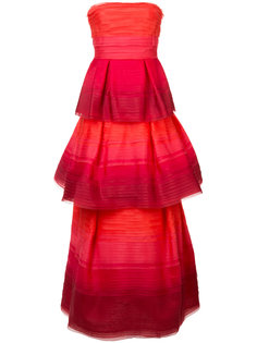 многослойное вечернее платье с эффектом градиент Carolina Herrera