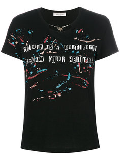 chain neck printed T-shirt Valentino
