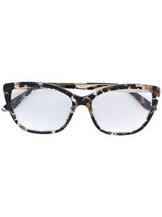 tortoiseshell oversized glasses Dolce & Gabbana Eyewear