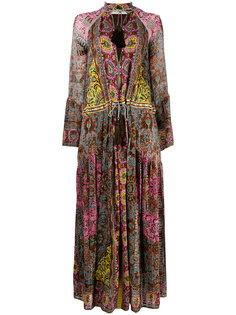 длинное платье с принтом "пейсли" Etro