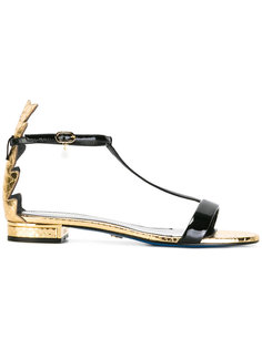 сандалии с эффектом кожи анаконды Loriblu