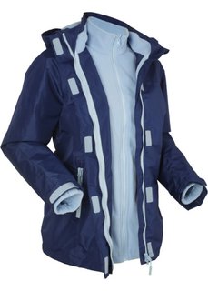 Функциональная куртка 3 в 1 с капюшоном (полуночная синь) Bonprix