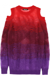 Пуловер свободного кроя с открытыми плечами Roberto Cavalli