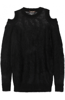 Пуловер свободного кроя с открытыми плечами Roberto Cavalli