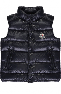 Пуховый жилет на кнопках Moncler Enfant