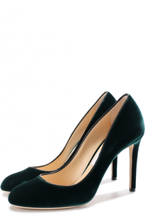 Бархатные туфли Bridget 100 на шпильке Jimmy Choo