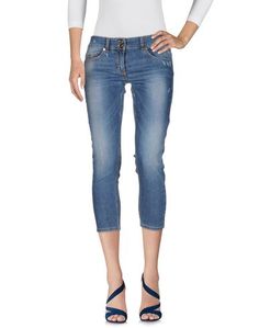 Джинсовые брюки-капри Elisabetta Franchi Jeans