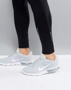 Серые кроссовки с блестками Nike Running Air Max 852461-007 - Серый