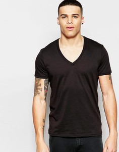 Базовая черная футболка с V-образным вырезом G-Star - Черный