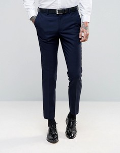 Суперузкие брюки под смокинг Burton Menswear - Темно-синий