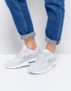 Серые кроссовки с эффектом змеиной кожи Nike Air Max 90 - Серый