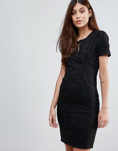 Жаккардовое цельнокройное платье Zibi London - Черный