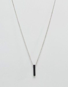 Ожерелье с подвеской‑планкой Icon Brand - Черный