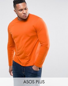 Оранжевый лонгслив ASOS PLUS - Оранжевый